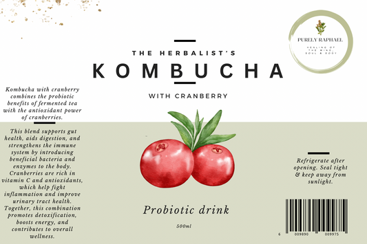 KOMBUCHA WITH CRANBEREY